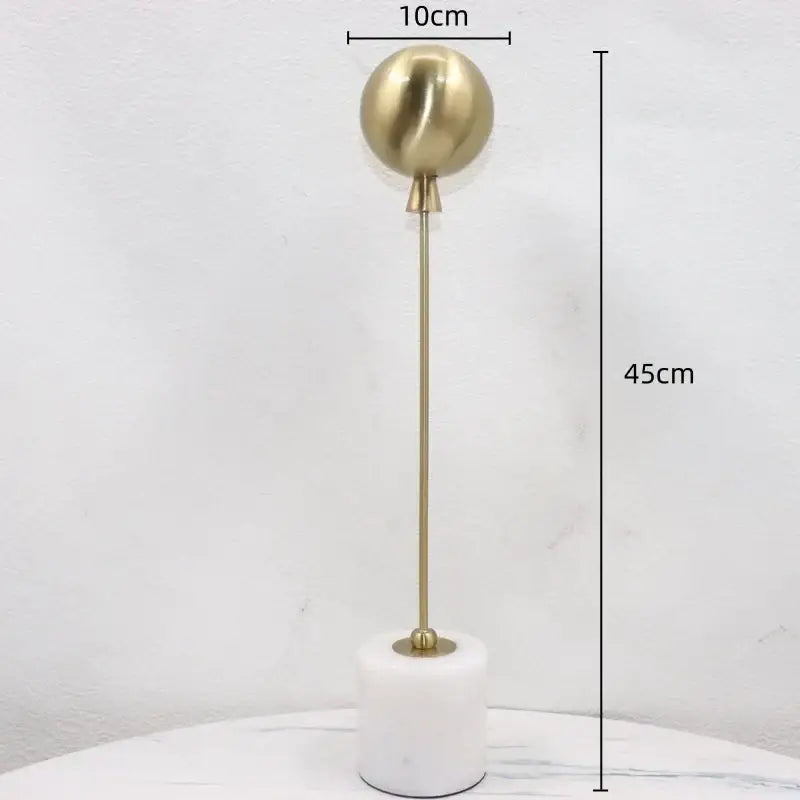 Gold Geometric Ball Sculptures