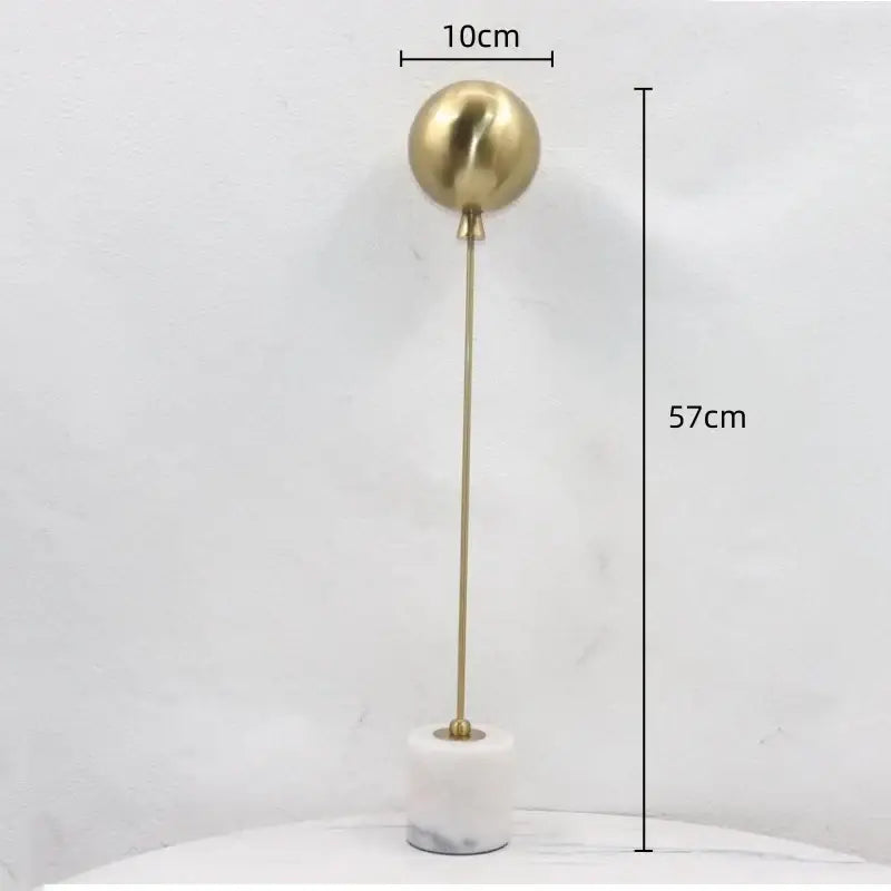 Gold Geometric Ball Sculptures