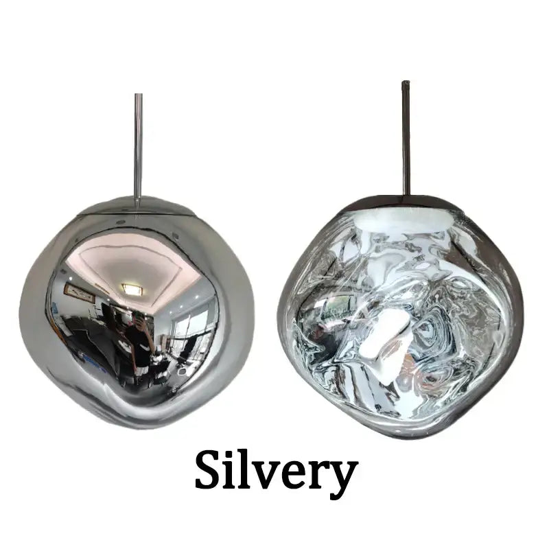 Gold Glass Lava Pendant Light