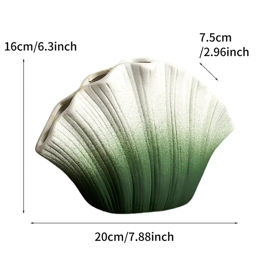Gold Gradient Ceramic Vase
