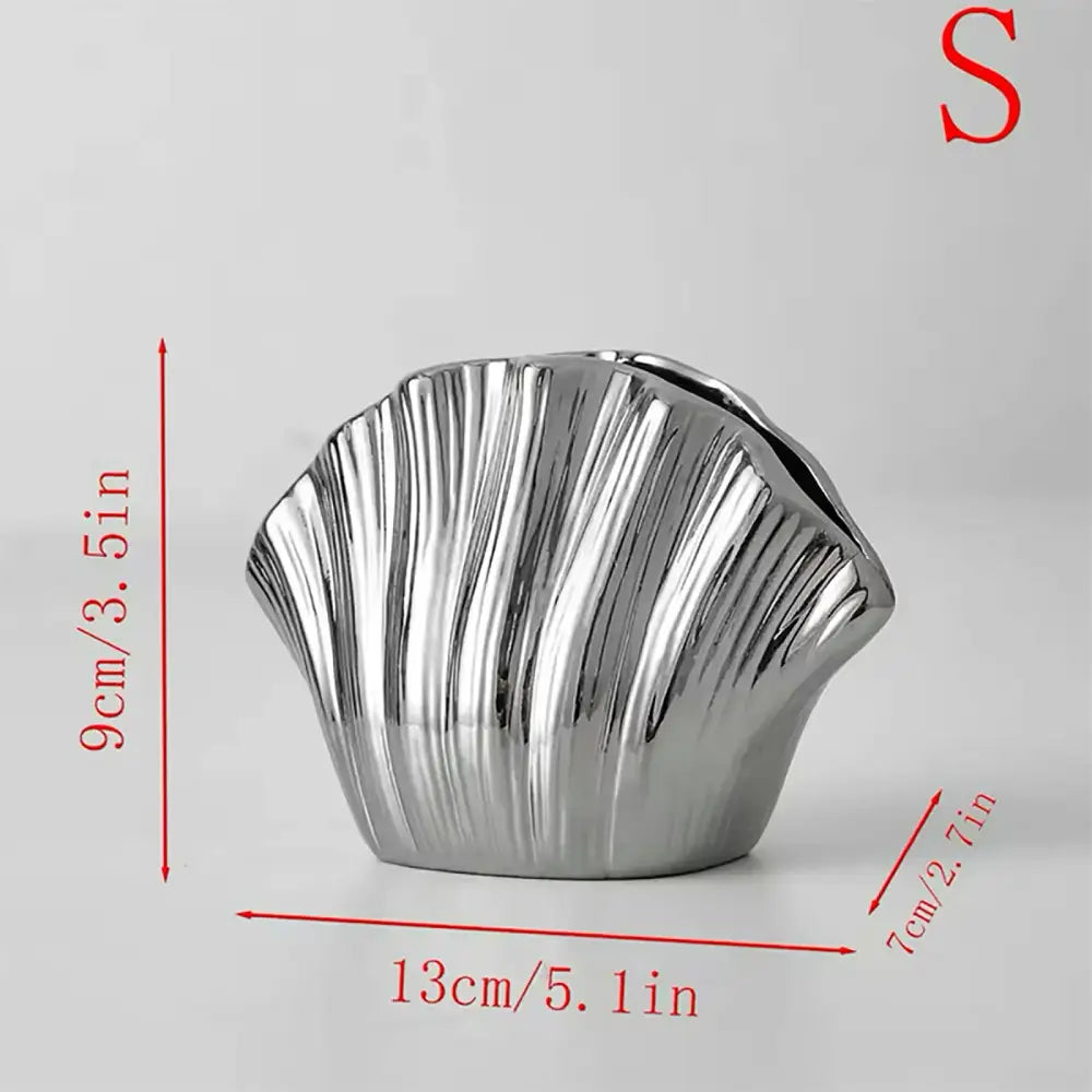 Gold Gradient Ceramic Vase