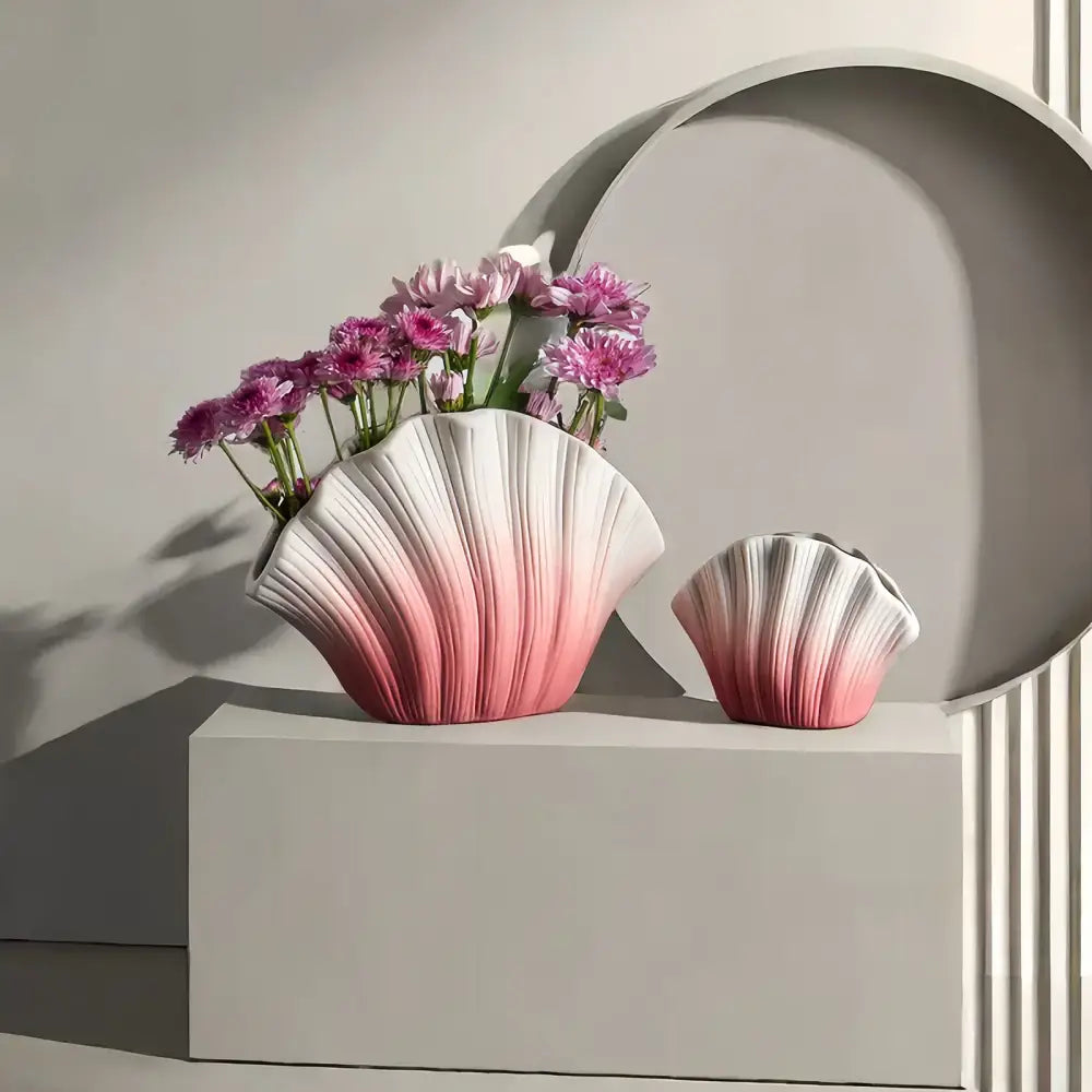 Gold Gradient Ceramic Vase