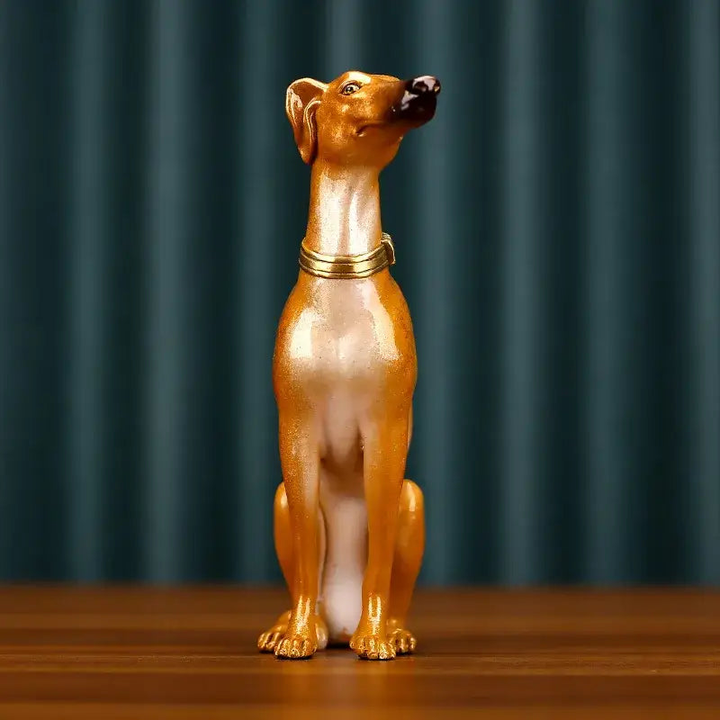 Gold Greyhound Metal Sculpture