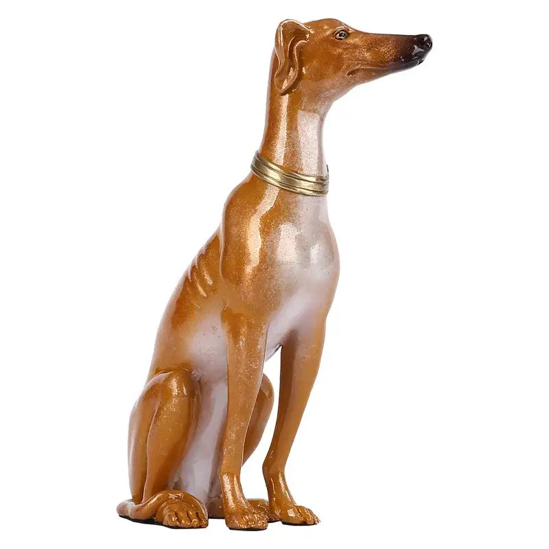 Gold Greyhound Metal Sculpture