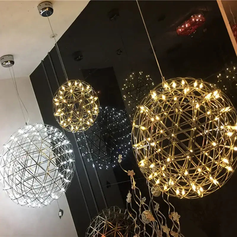 Gold Gypsophila Pendant Light