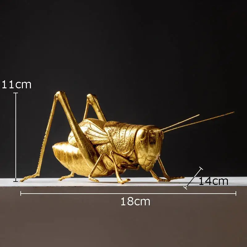 Golden Honeybee Metal Statue