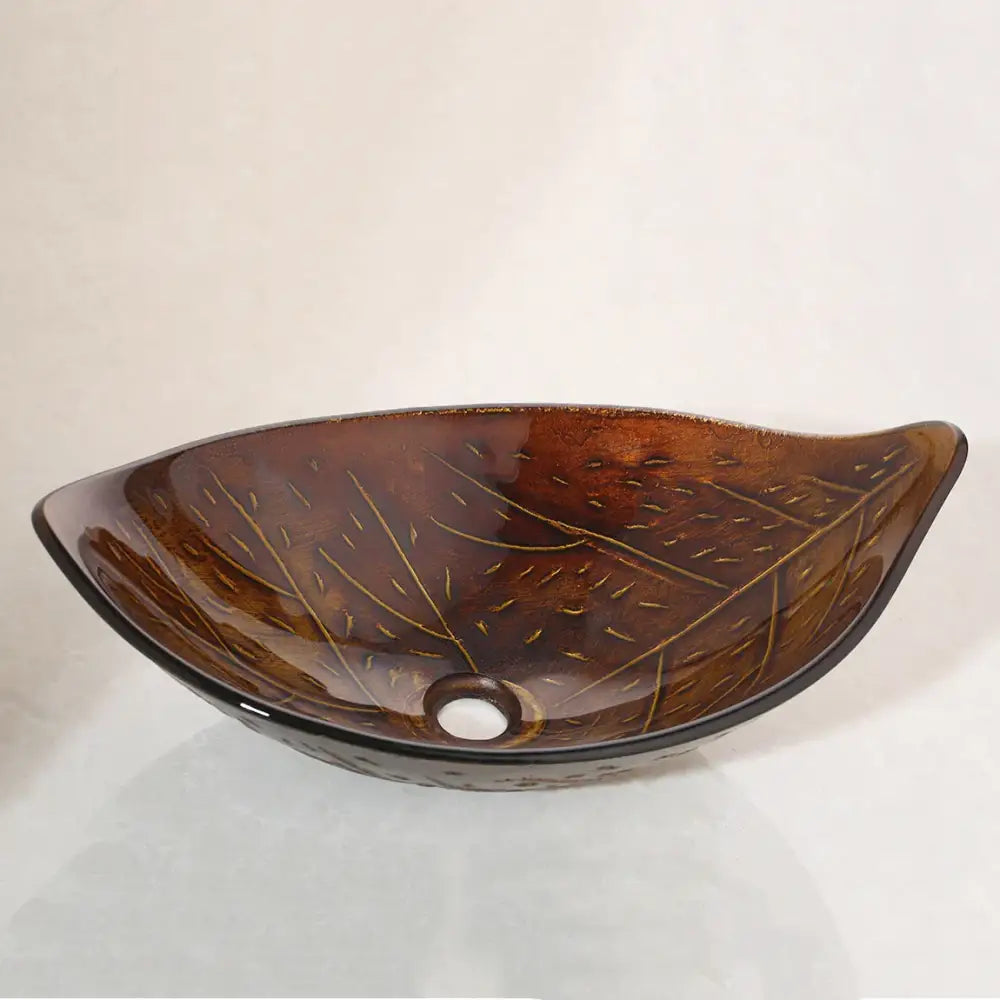 Golden Leaf Vessel Sink