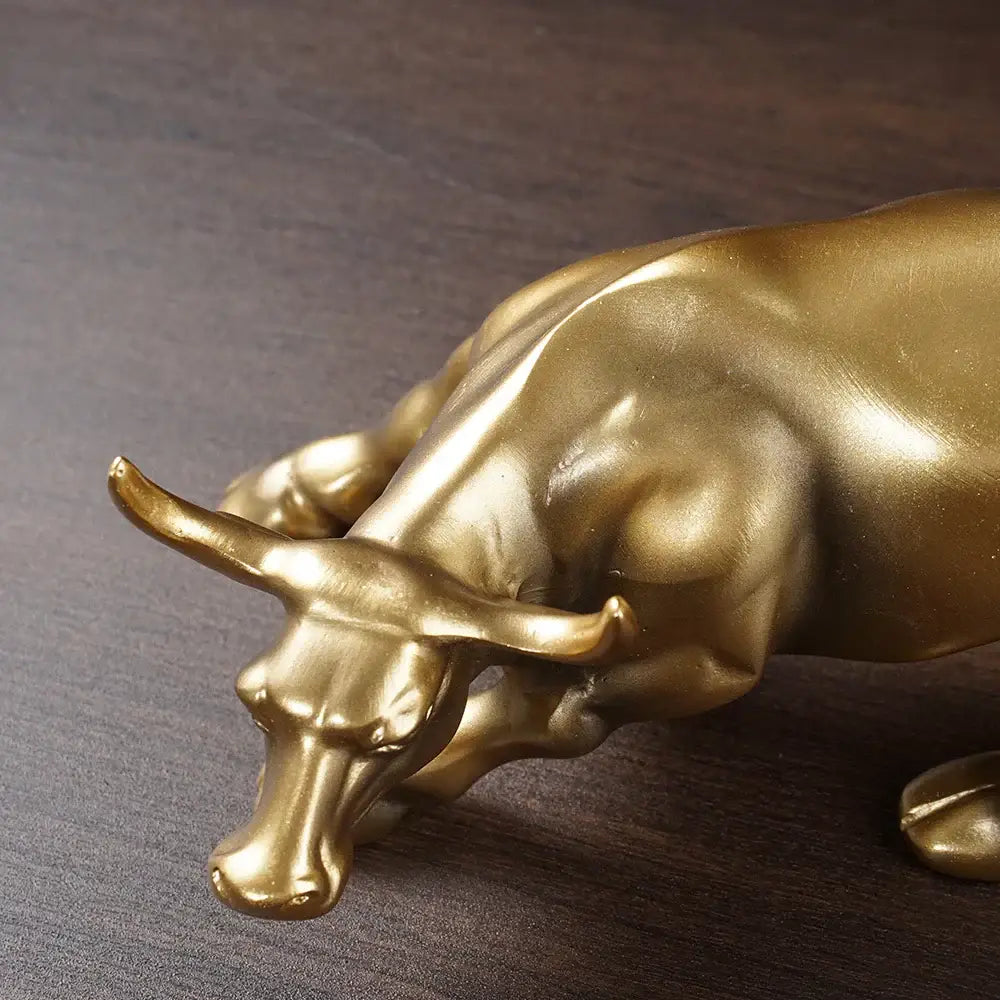 Golden Bull Feng Shui Figurine