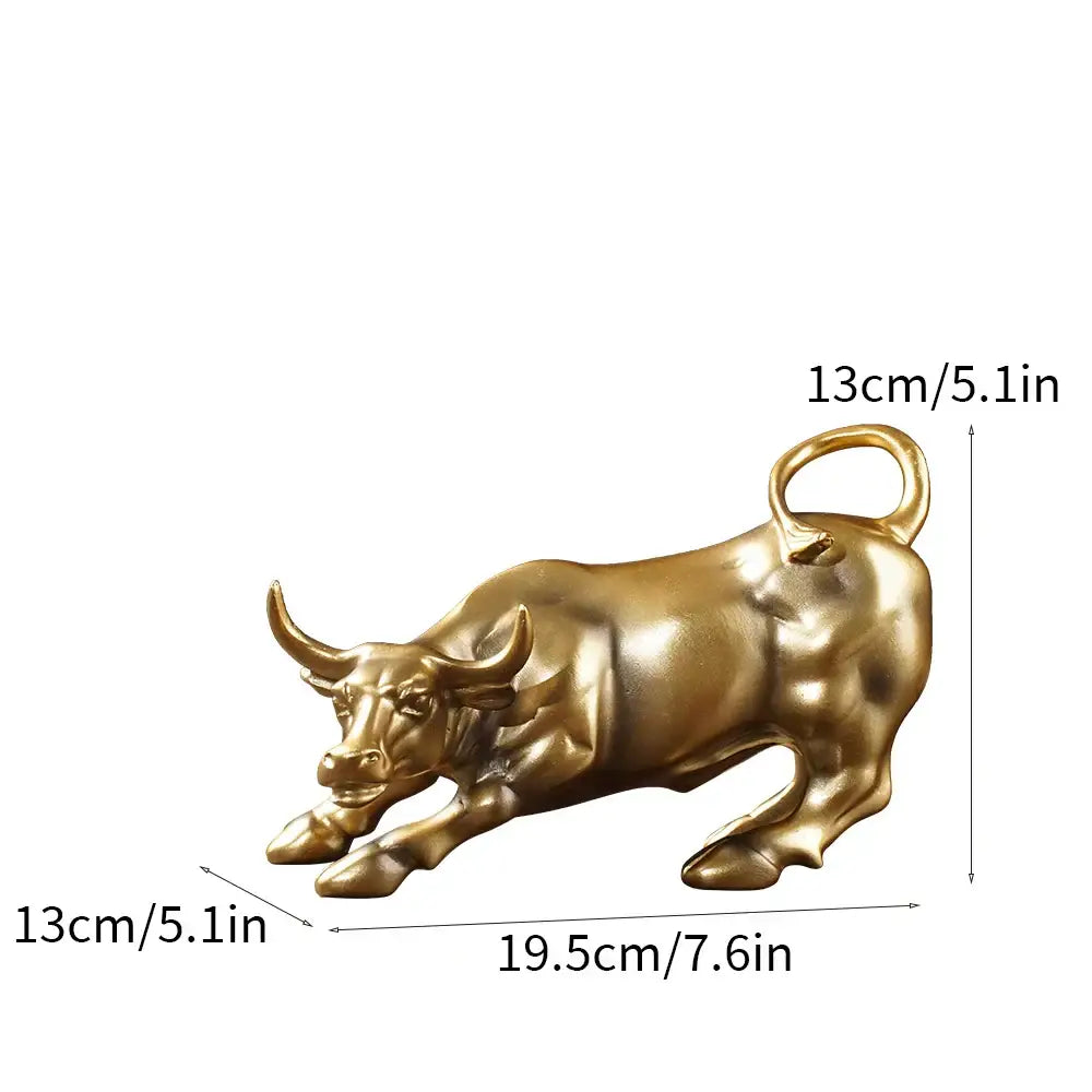 Golden Bull Feng Shui Figurine