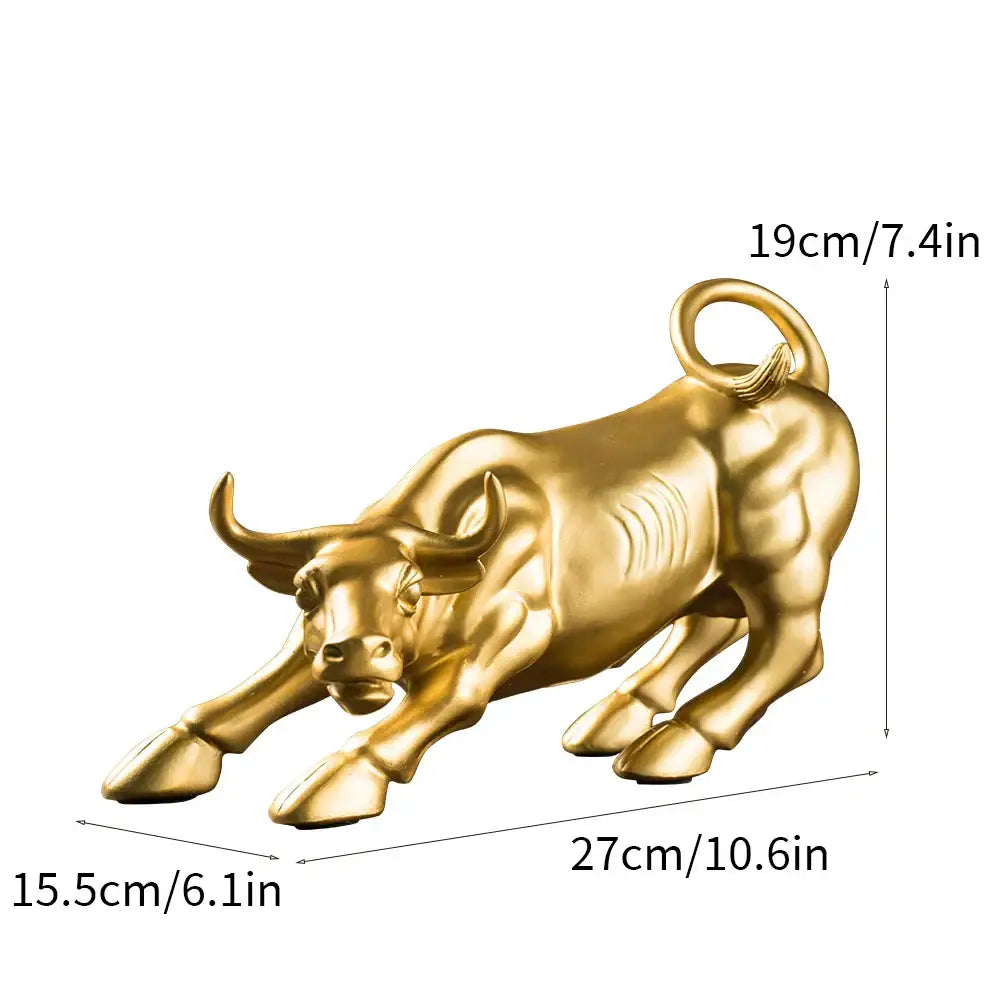 Golden Bull Feng Shui Figurine