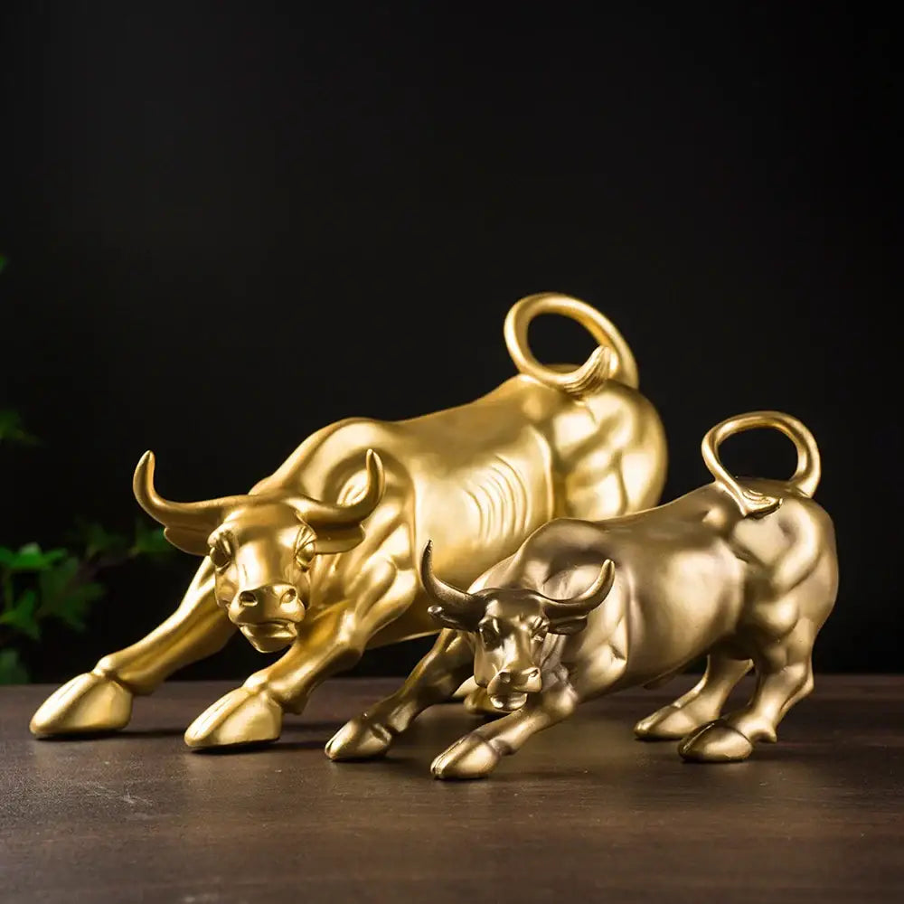 Golden Bull Feng Shui Figurine