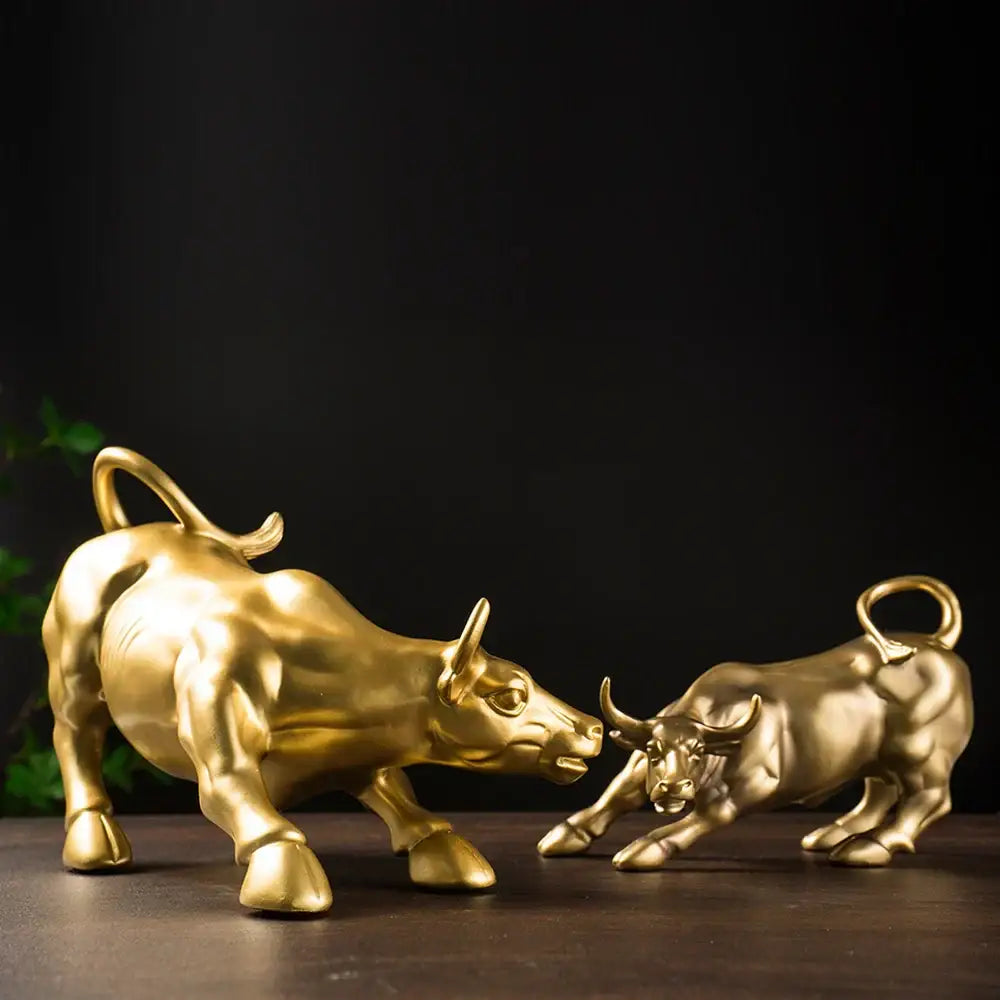 Golden Bull Feng Shui Figurine