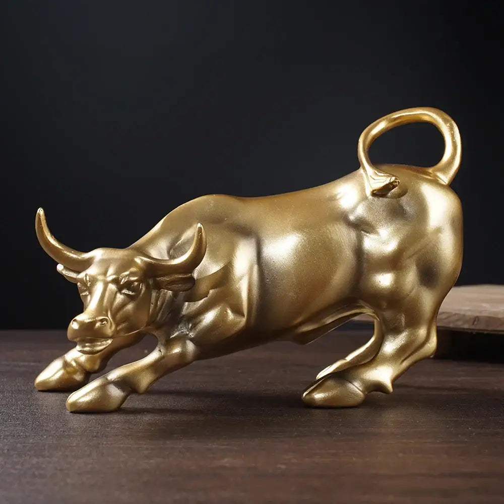 Golden Bull Feng Shui Figurine
