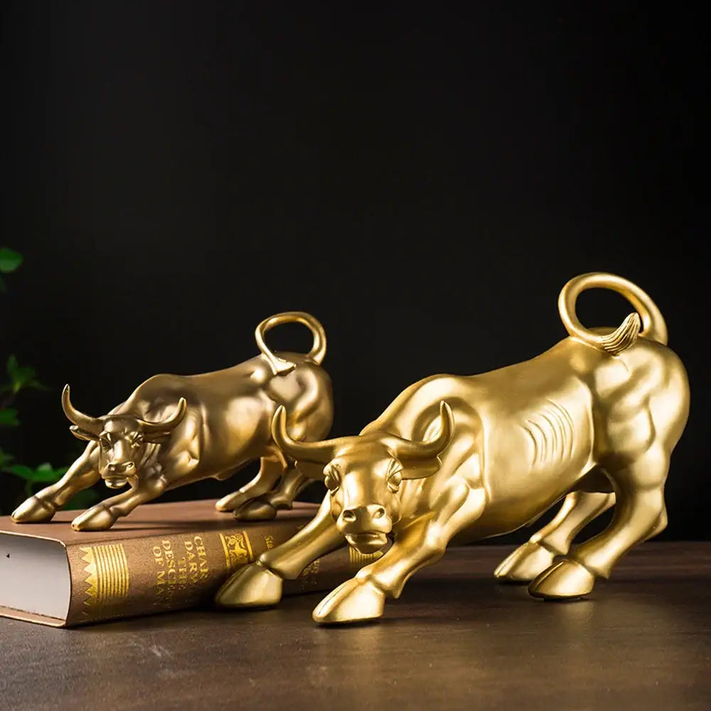 Golden Bull Feng Shui Figurine