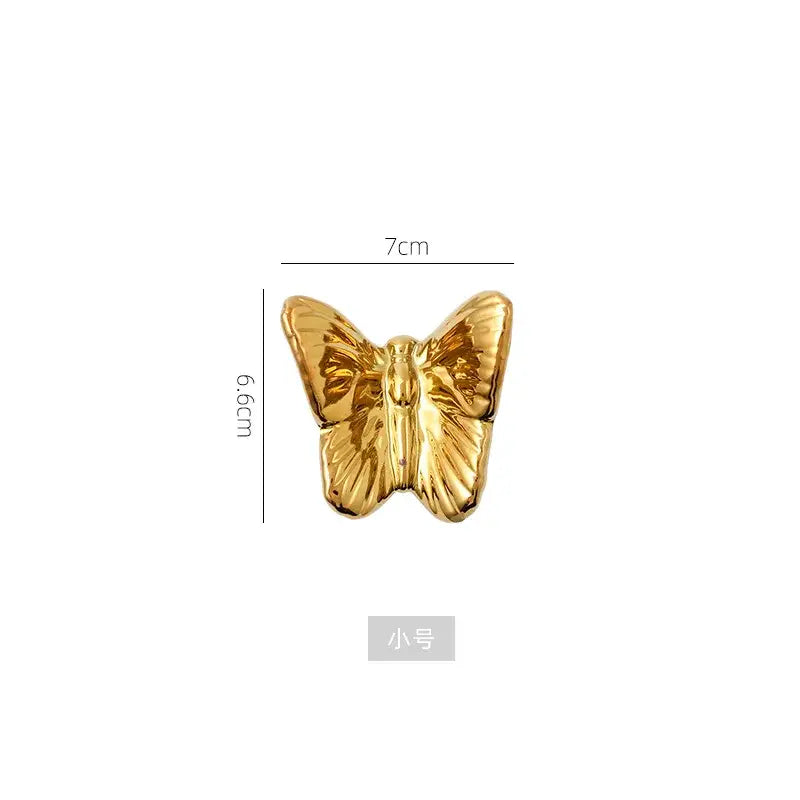 Golden Butterfly Wall Set