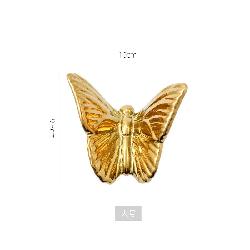 Golden Butterfly Wall Set