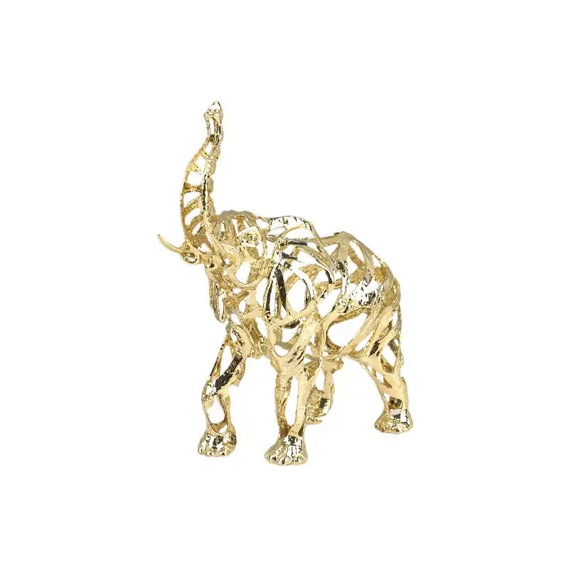 Gold Openwork Tiger Sculpture