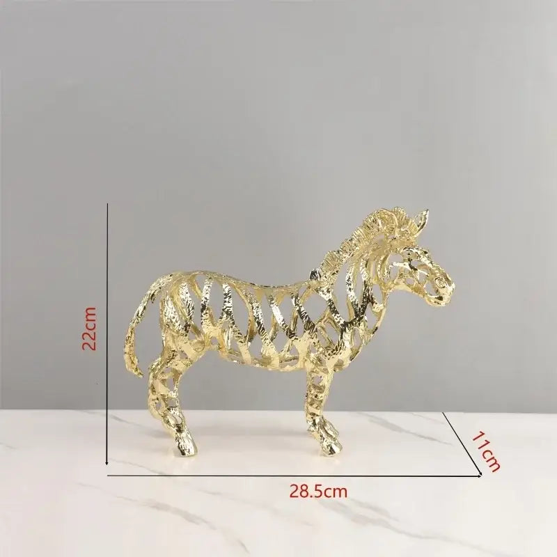 Gold Openwork Tiger Sculpture