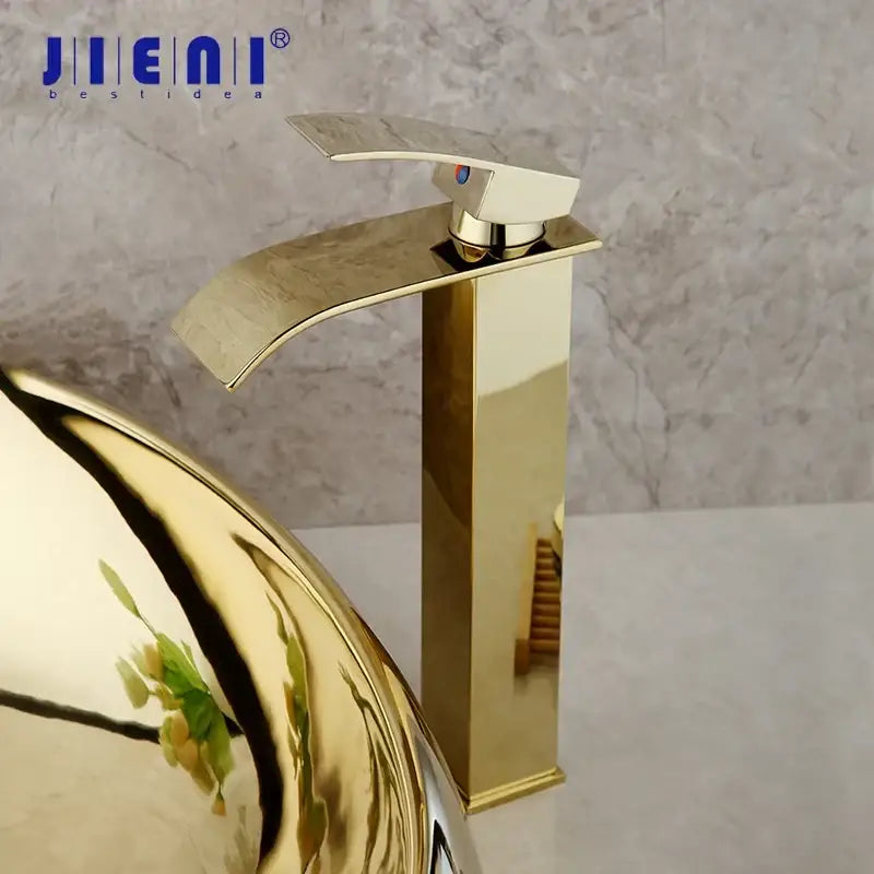 Gold Ceramic Basin Set