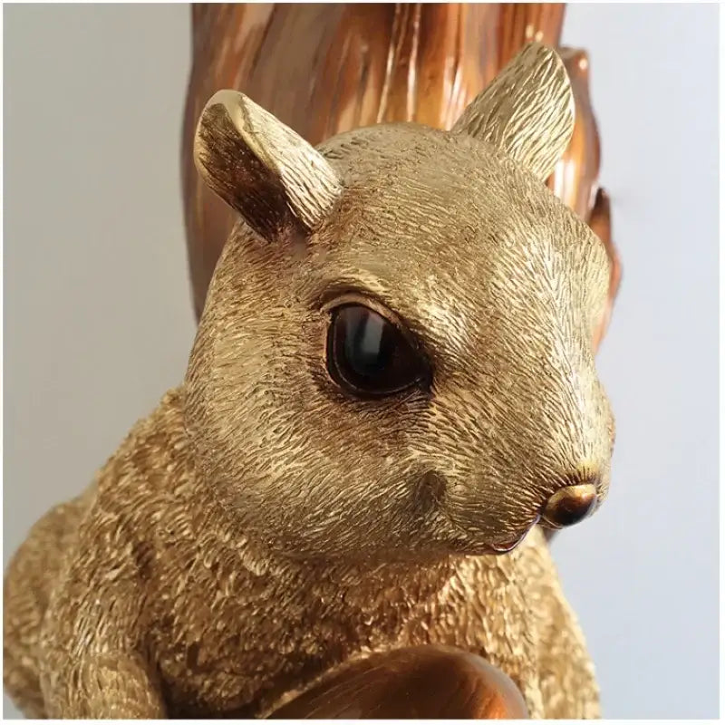 Golden Squirrel Wall Lamp
