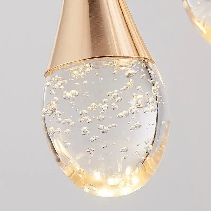 Golden Teardrop Pendant Light