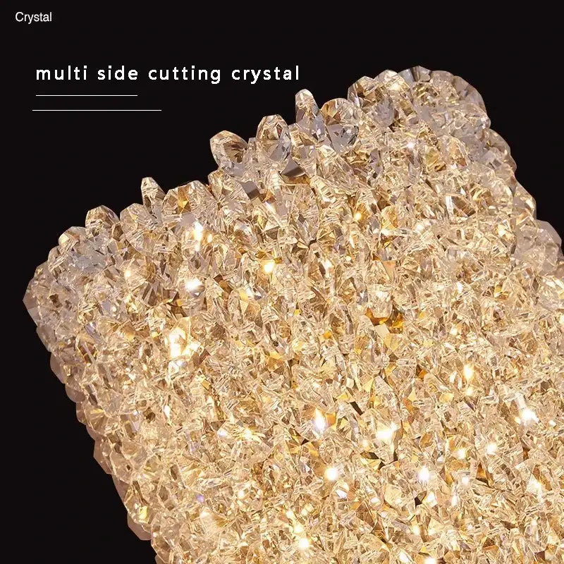 Golden Textured Glass Wall Lamp