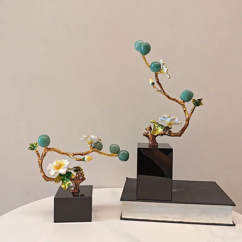 Porcelain Plum Blossom Sculpture