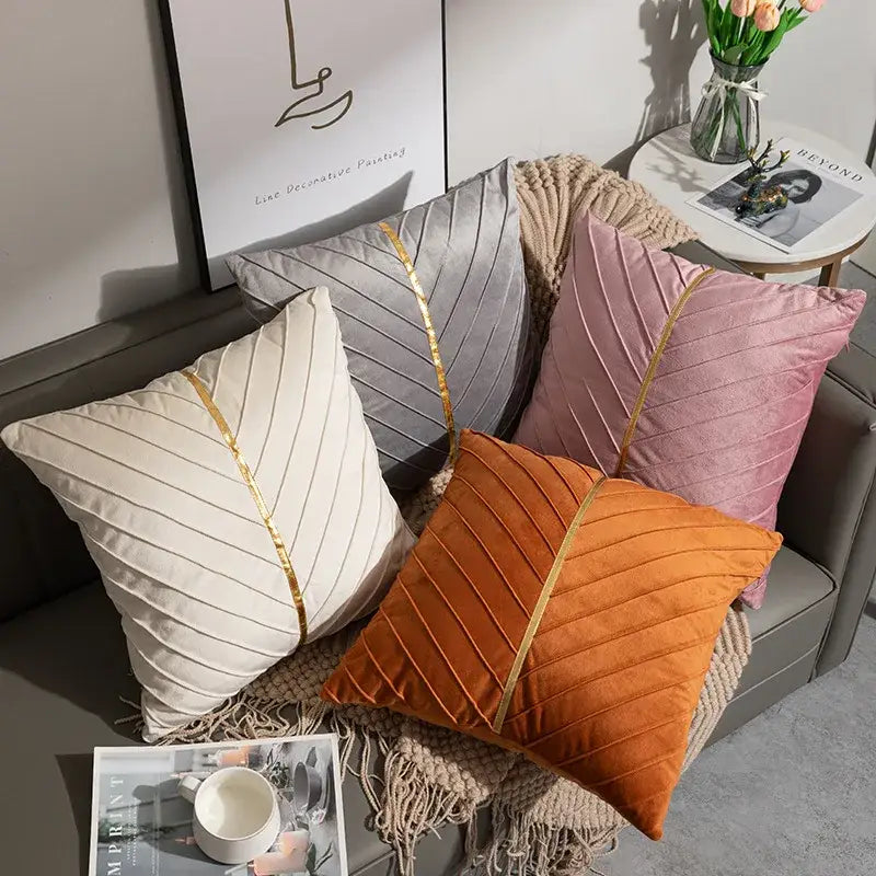 Velvet Patchwork Cushion Covers