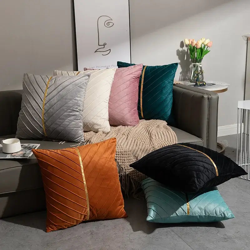 Velvet Patchwork Cushion Covers