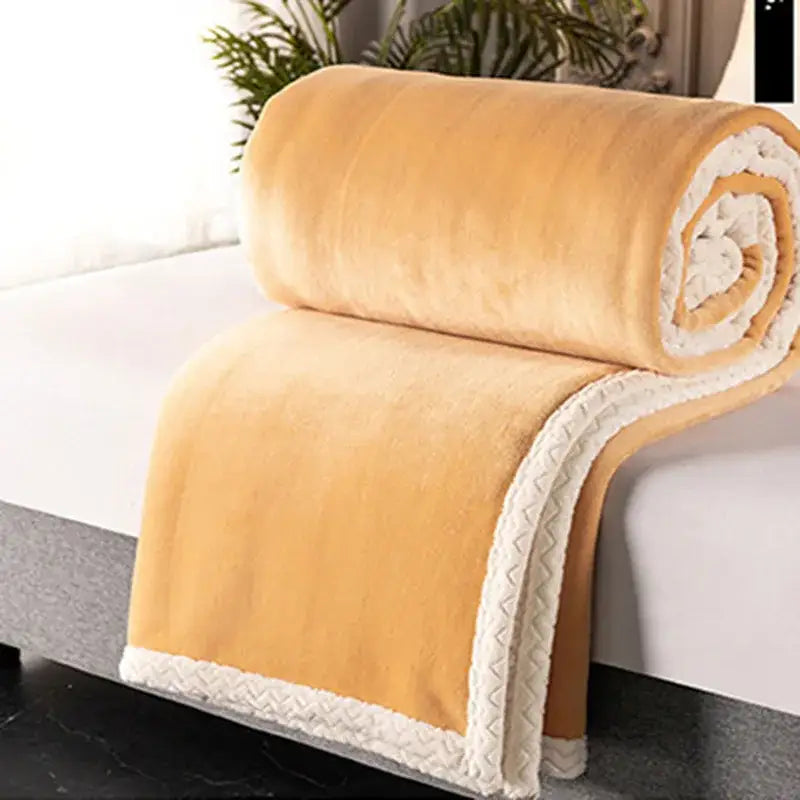 White Velvet Sofa Blanket