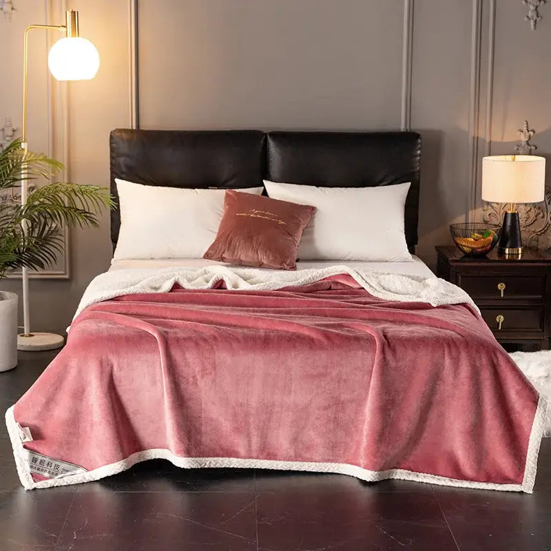 White Velvet Sofa Blanket