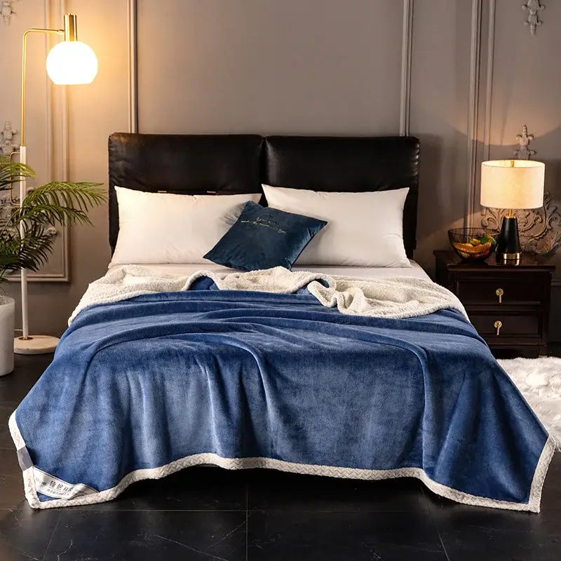 White Velvet Sofa Blanket