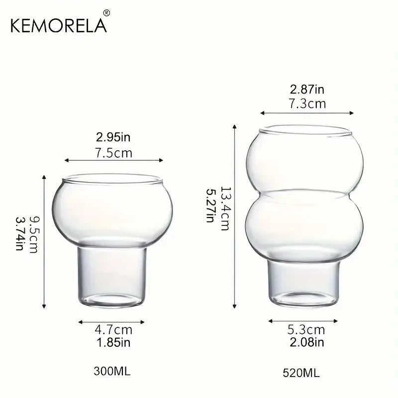 Glass Gourd Cup Set