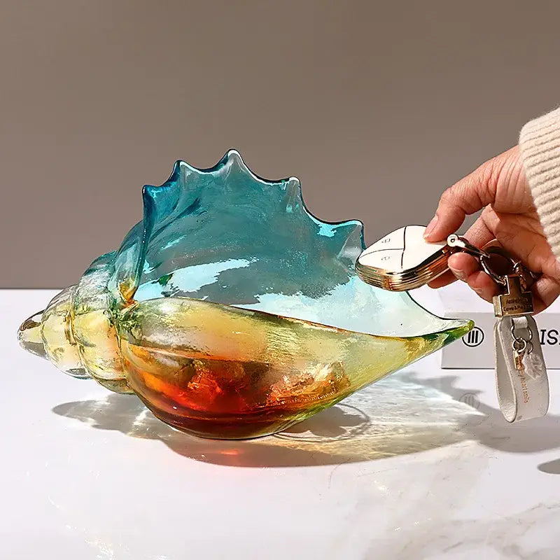 Conch Glass Key Tray