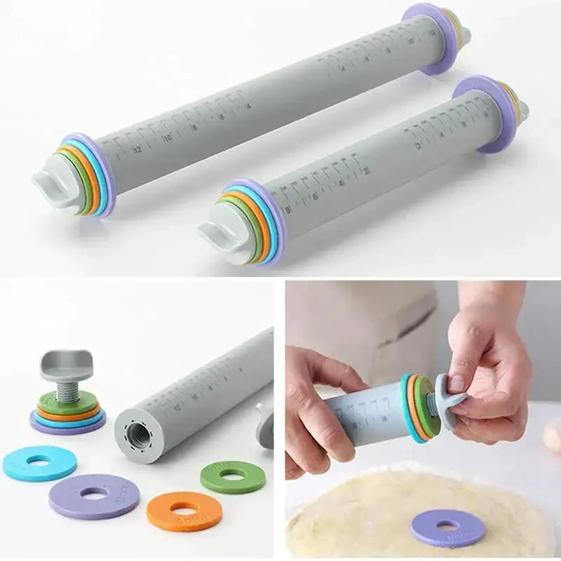 Gray Silicone Rolling Pin