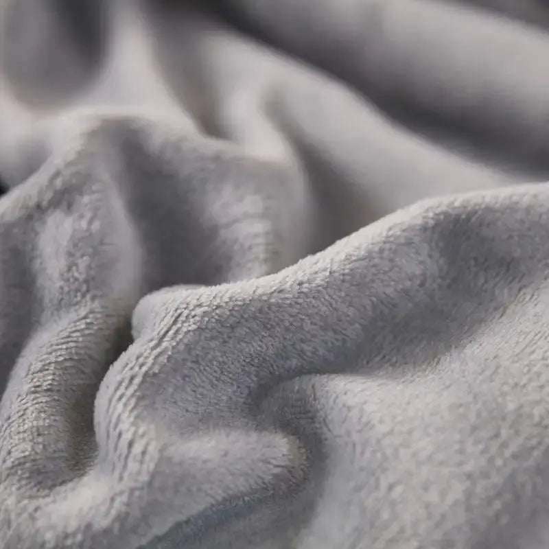Gray Sherpa Twin Blanket