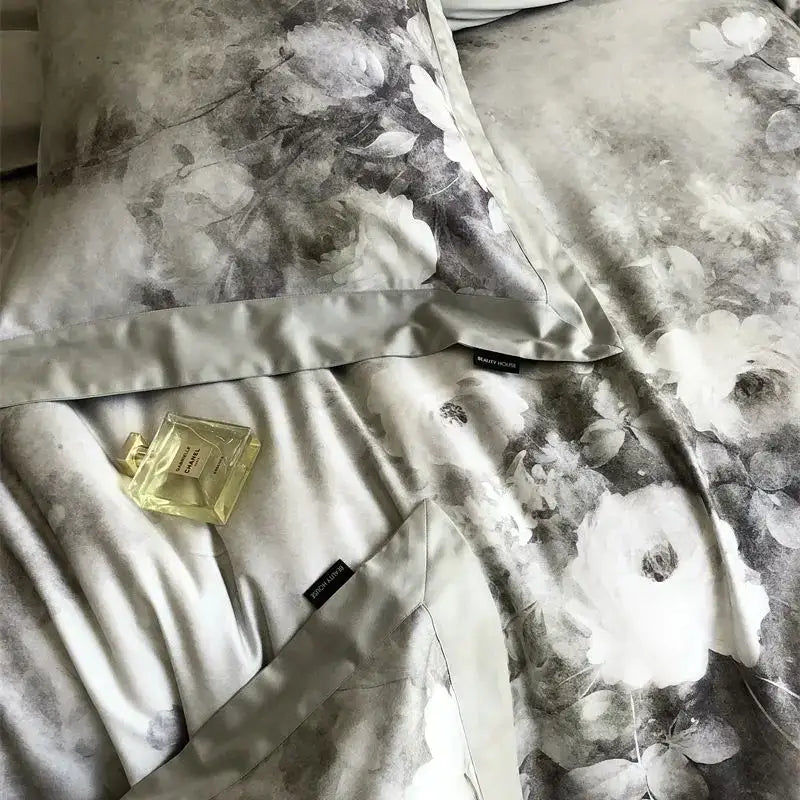 White Ruffled Bedding Set