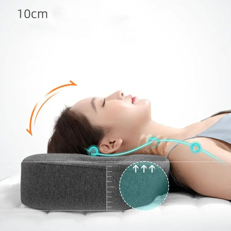 Gray Memory Foam Pillow for Cervical Support