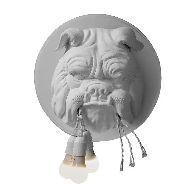 Gray Bulldog LED Wall Lamp