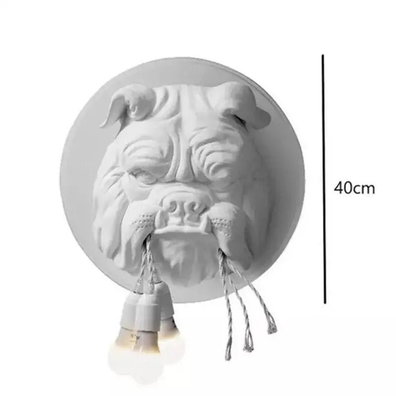 Gray Bulldog LED Wall Lamp