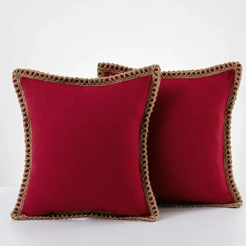 Gray Linen Throw Pillow Covers