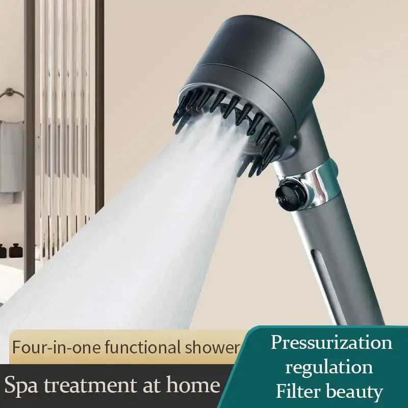 Gray Metallic Handheld Shower