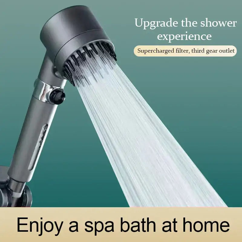 Gray Metallic Handheld Shower