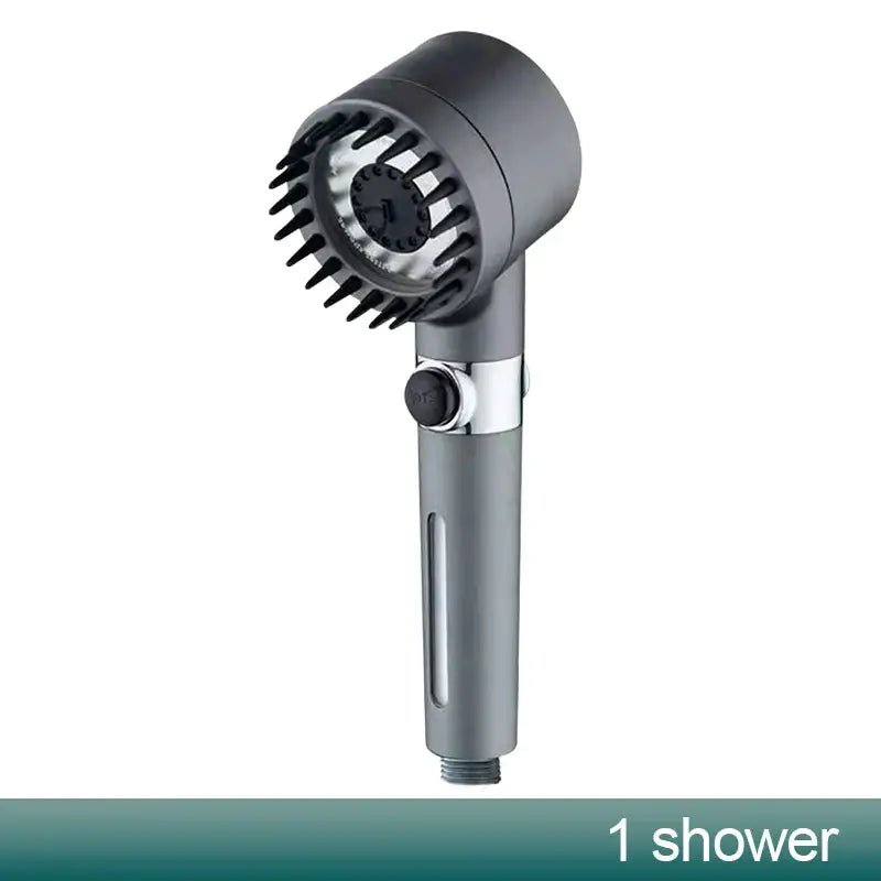 Gray Metallic Handheld Shower