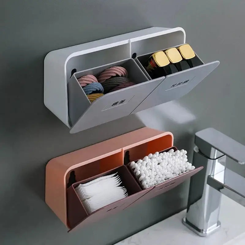 Gray Cotton Wall Organizer