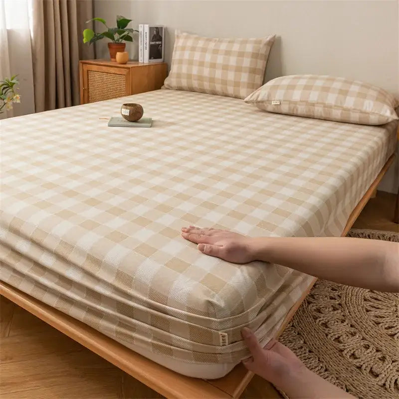 Plaid Cotton Sheet Set