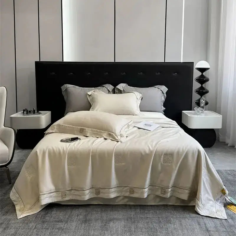 Gray Eucalyptus Summer Quilt
