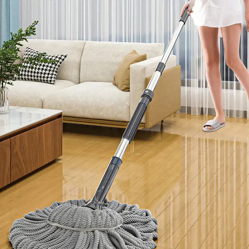 Gray Microfiber Spin Mop