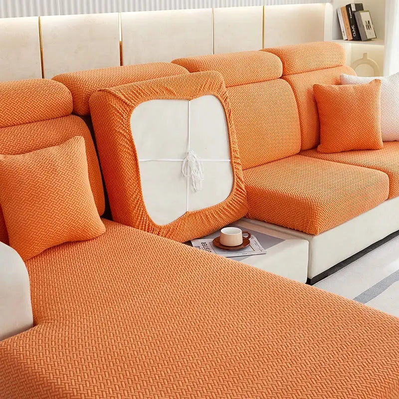 Gray Velvet Sofa Slipcover