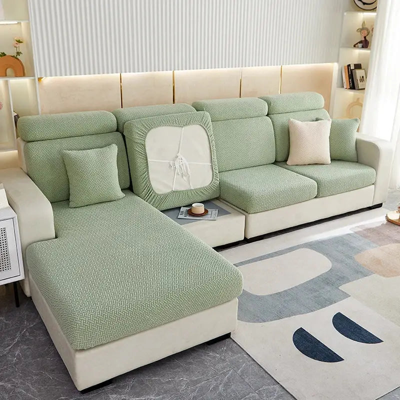 Gray Velvet Sofa Slipcover